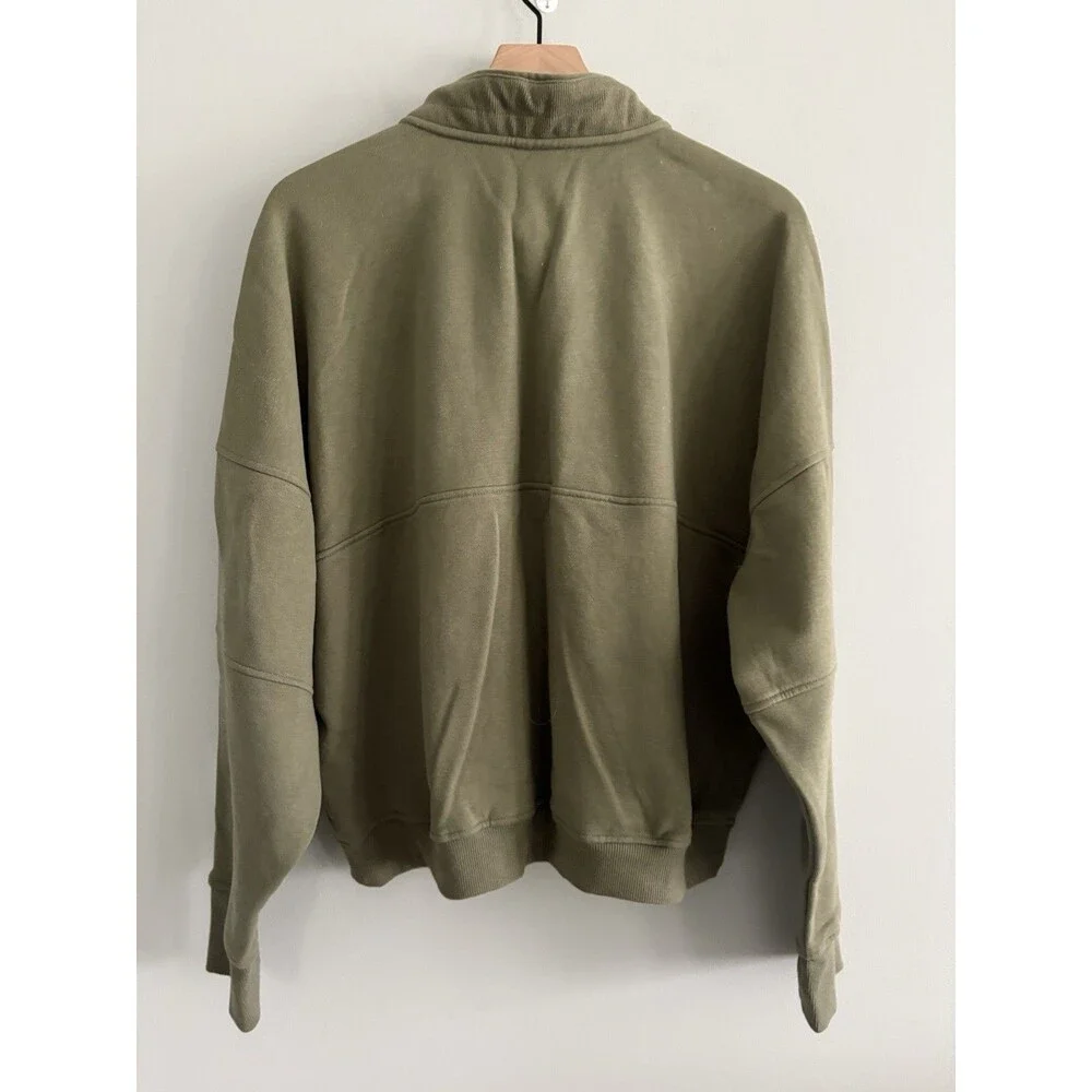 Avia 1/4 Zip Mock Neck Sweatshirt Workout Athleisure Womens XXXL (22) Green - Picture 6 of 6